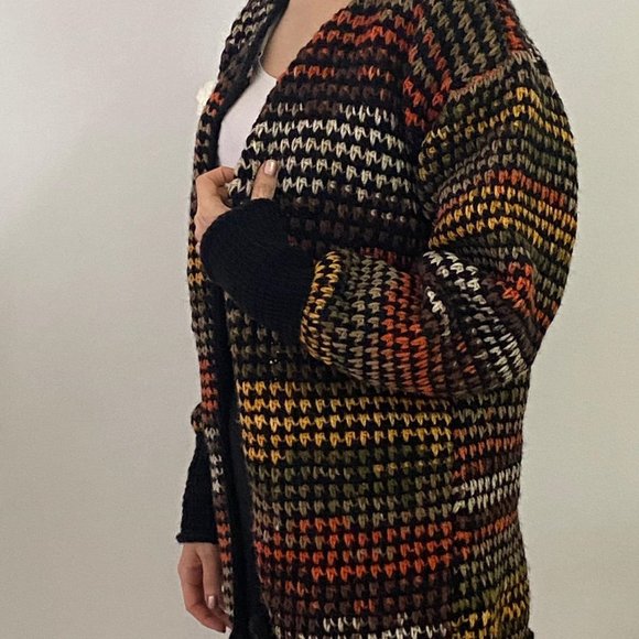 Cardigan Hand-Knitted Sweater Gift for her - Picture 4 of 4